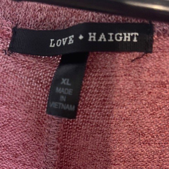 LOVE HAIGHT HI-LO SHEER LONG SLEEVE SHIRT - Picture 3 of 7